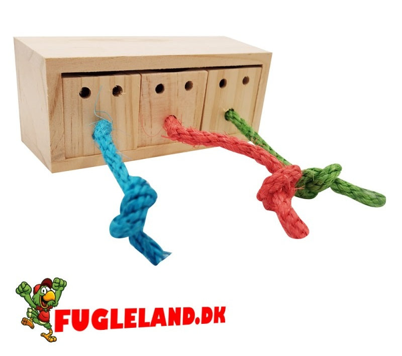 Aktivitetsboks med 3 skuffer